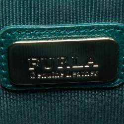 Pre Owned Furla Green Leather Small Metropolis Shoulder Bag