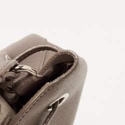 Furla Beige Leather Mini Stacy Drawstring Bucket Bag