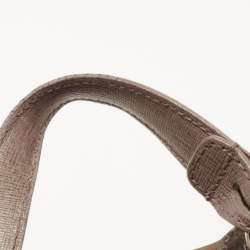 Furla Beige Leather Mini Stacy Drawstring Bucket Bag