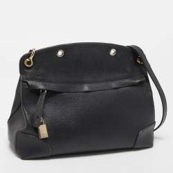 Furla Black Leather Piper Satchel