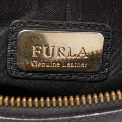 Furla Black Leather Piper Satchel
