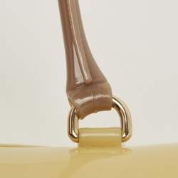 Pre Owned Furla Two Tone Yellow Rubber Medium Candy Satchel