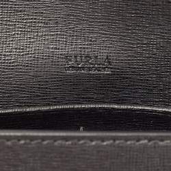 Furla Black Leather Bella Crossbody Bag 
