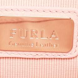 Furla Pink Leather Mini Metropolis Crossbody Bag
