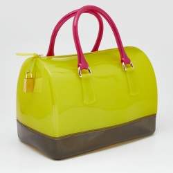 Pre Owned Furla Multicolor Rubber Candy Satchel