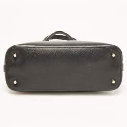 Pre Owned Furla Black Leather Small Piper Dome Satchel