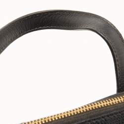 Pre Owned Furla Black Leather Small Piper Dome Satchel