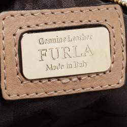 Pre Owned Furla Multicolor Leather Divina Dome Satchel