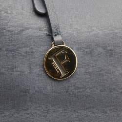 Pre Owned Furla Light Blue Leather Sally Tote