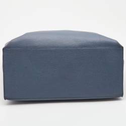 Pre Owned Furla Light Blue Leather Sally Tote