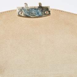 Pre Owned Furla Light Gold Leather Metropolis Shoulder Bag