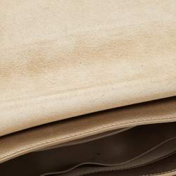 Pre Owned Furla Light Gold Leather Metropolis Shoulder Bag