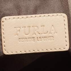 Furla Beige Leather Melissa Shopping Tote