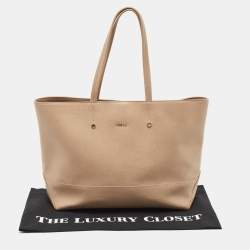 Furla Beige Leather Melissa Shopping Tote