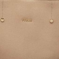 Furla Beige Leather Melissa Shopping Tote