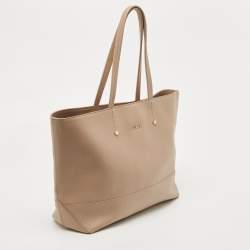 Furla Beige Leather Melissa Shopping Tote