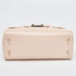 Pre Owned Furla Light Pink Leather Small Metropolis Tote