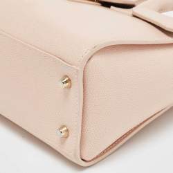 Pre Owned Furla Light Pink Leather Small Metropolis Tote