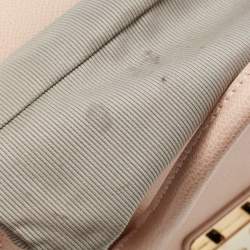 Pre Owned Furla Light Pink Leather Small Metropolis Tote