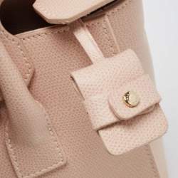 Pre Owned Furla Light Pink Leather Small Metropolis Tote