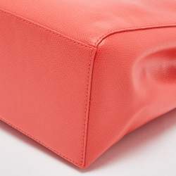 Furla Orange Leather Tote