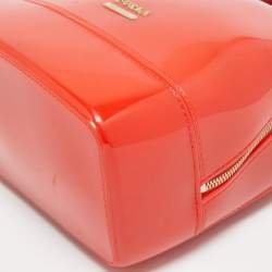 Pre Owned Furla Red Rubber Candy Backpack 