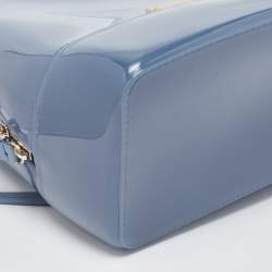 Pre Owned Furla Blue Rubber Candy Backpack