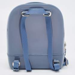 Pre Owned Furla Blue Rubber Candy Backpack