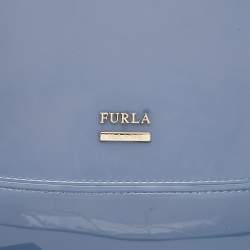 Pre Owned Furla Blue Rubber Candy Backpack