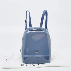 Pre Owned Furla Blue Rubber Candy Backpack