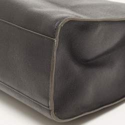 Furls Black Leather Chain Link Shopper Tote 
