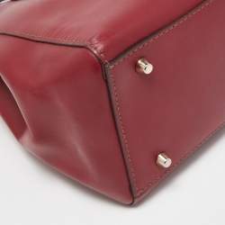 Pre Owned Furla Red Leather Metropolis Tote