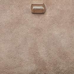 Pre Owned Furla Beige Leather Like Top Handle Bag