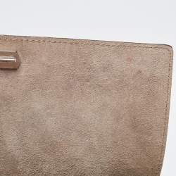 Pre Owned Furla Beige Leather Like Top Handle Bag