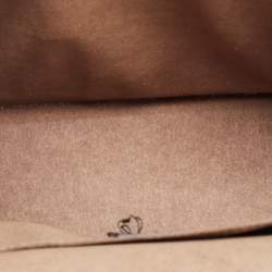 Pre Owned Furla Beige Leather Like Top Handle Bag