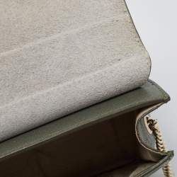 Pre Owned Furla Green Leather Mini Metropolis Crossbody Bag