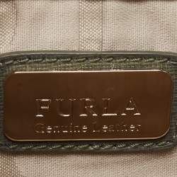 Pre Owned Furla Green Leather Mini Metropolis Crossbody Bag