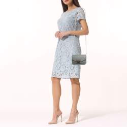 Pre Owned Furla Green Leather Mini Metropolis Crossbody Bag