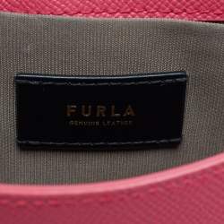 Furla Fuchsia Leather Mini Metropolis Crossbody Bag