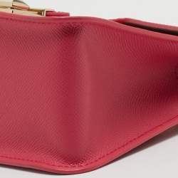 Furla Fuchsia Leather Mini Metropolis Crossbody Bag