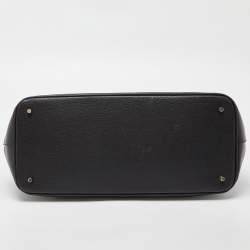 Pre Owned Furla Black Leather Linda Tote