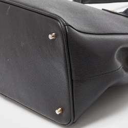 Pre Owned Furla Black Leather Linda Tote