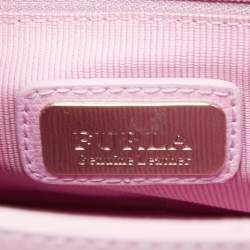 Pre Owned Furla Pink Leather Metropolis Crossbody Bag