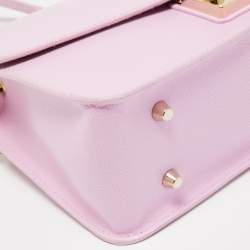 Pre Owned Furla Pink Leather Metropolis Crossbody Bag