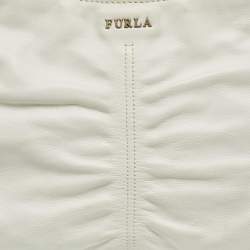 Furla White Leather Hobo 