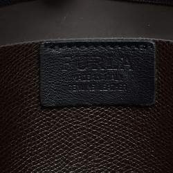 Pre Owned Furla Tri Color Leather Meridienne Crossbody Bag