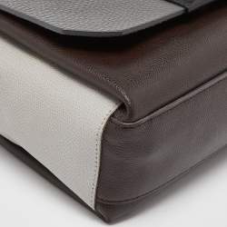 Pre Owned Furla Tri Color Leather Meridienne Crossbody Bag