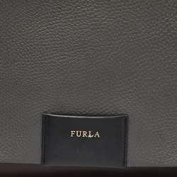 Pre Owned Furla Tri Color Leather Meridienne Crossbody Bag