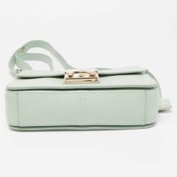Pre Owned Furla Mint Green Leather Metropolis Shoulder Bag