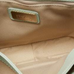 Pre Owned Furla Mint Green Leather Metropolis Shoulder Bag